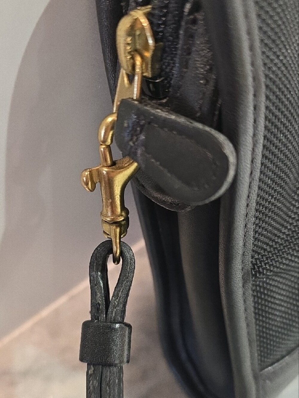 Coach Black Canvas And Leather Wristlet - Picture 16 of 16